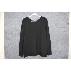 ADRIENNE VITTADINI Sport Sweater Women’s Size 2X Black Long sleeve